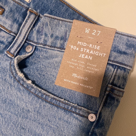 Madewell mid-rise 90’s straight jean - Picture 6 of 7